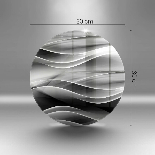 Glass cutting board Abstraction mild lines