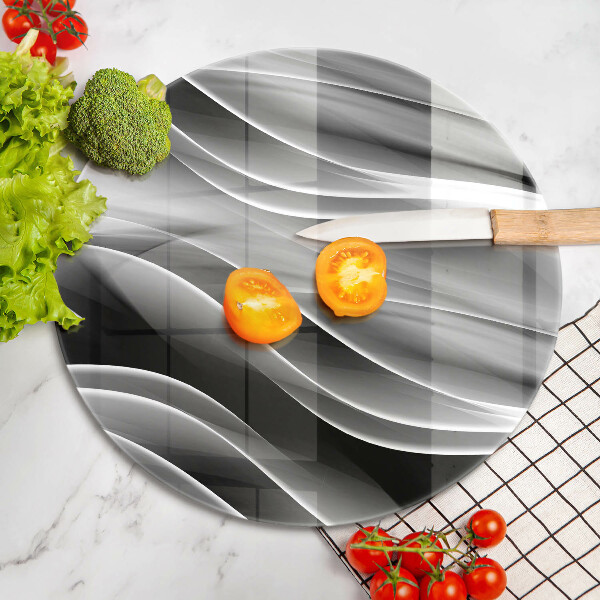Glass cutting board Abstraction mild lines