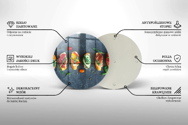 Chopping board Colorful Sandwiches