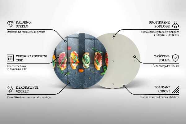 Chopping board Colorful Sandwiches