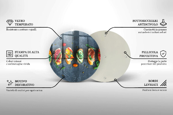 Chopping board Colorful Sandwiches