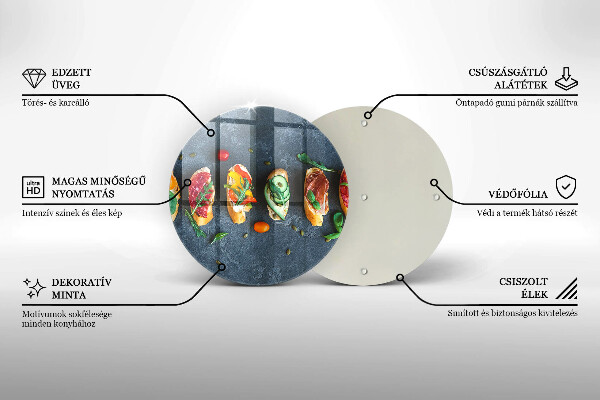 Chopping board Colorful Sandwiches
