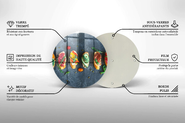Chopping board Colorful Sandwiches