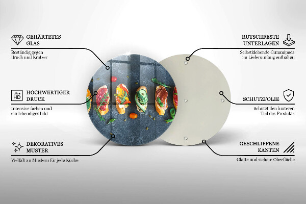 Chopping board Colorful Sandwiches