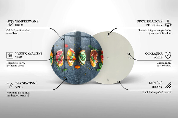 Chopping board Colorful Sandwiches