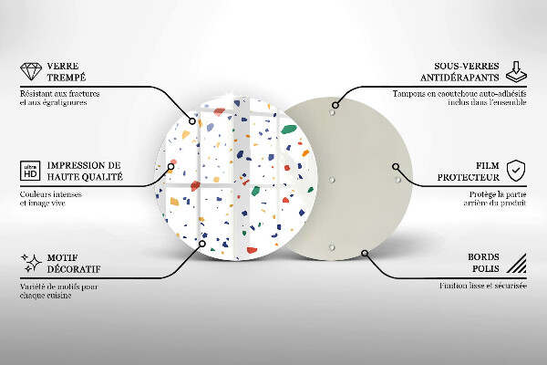 Chopping board Colored gres