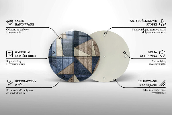 Chopping board Geometric abstraction