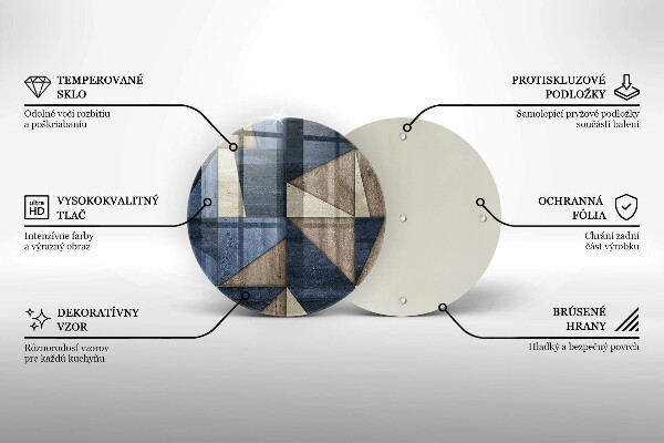 Chopping board Geometric abstraction