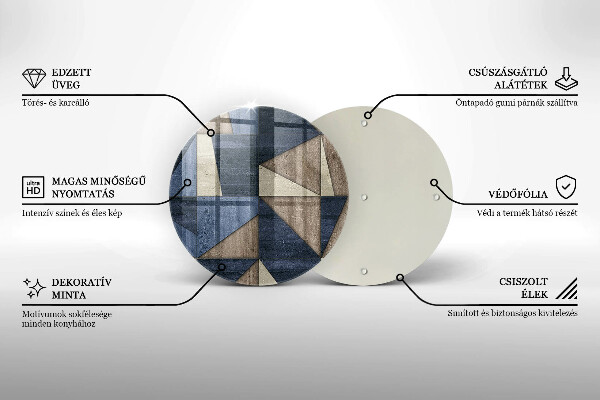 Chopping board Geometric abstraction