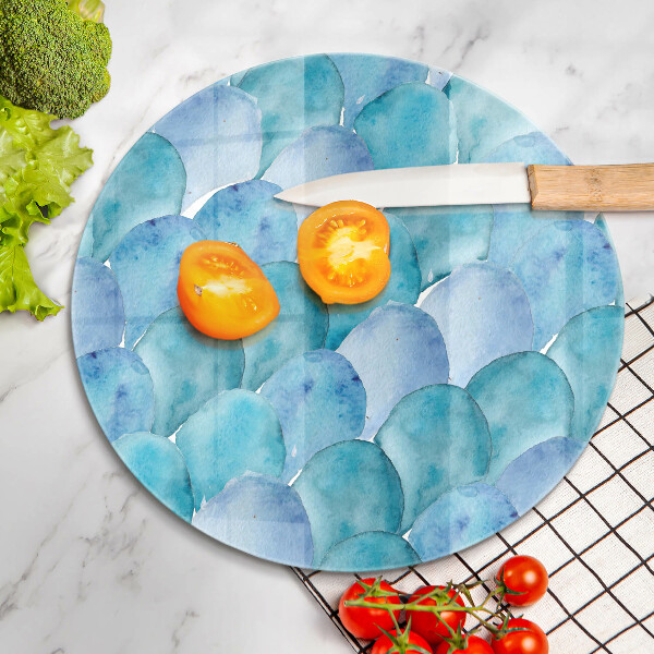 Chopping board Watercolor scales