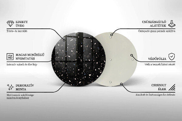 Chopping board Dark stone