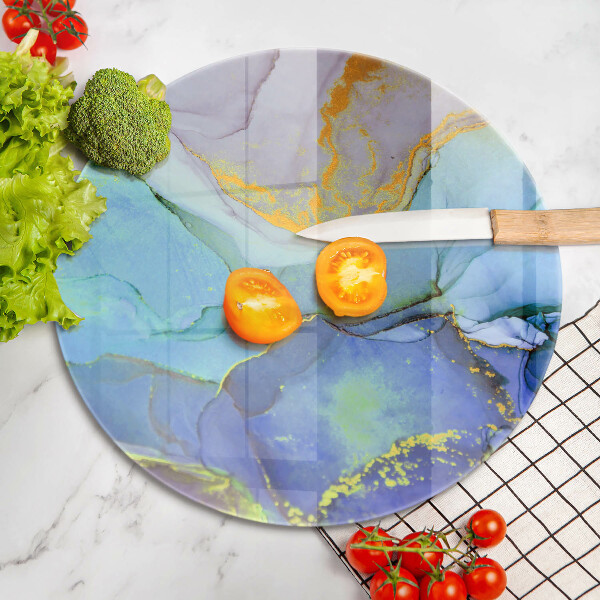 Chopping board Cracked stone gold