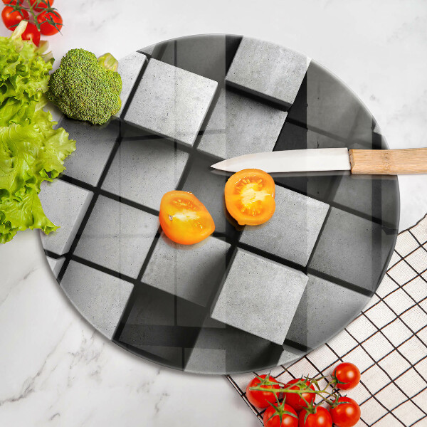 Chopping board 3D geometry background