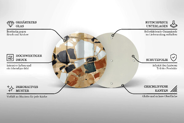 Chopping board Decorative stones