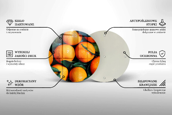 Chopping board Fruit oranges