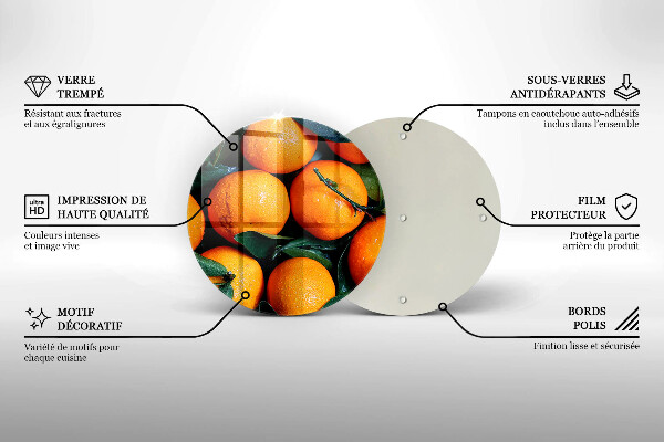 Chopping board Fruit oranges