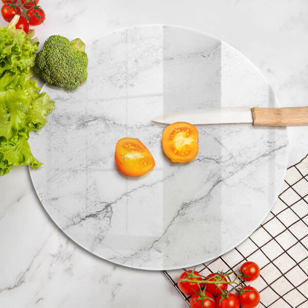 Chopping board glass Elegant marble texture