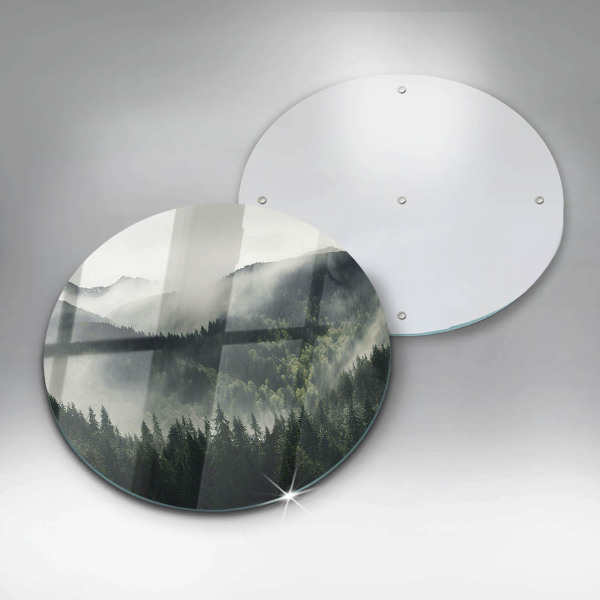 Chopping board Land and fog landscape