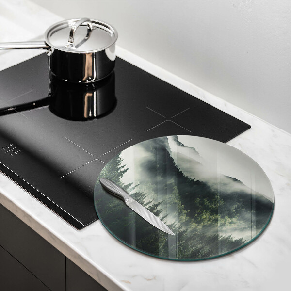 Chopping board Land and fog landscape