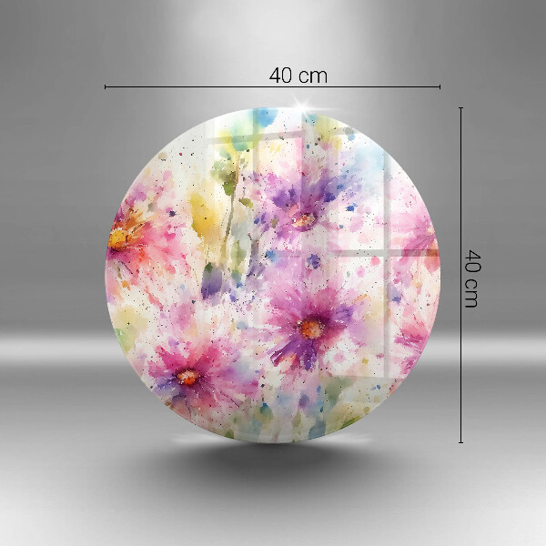 Chopping board Painted flowers