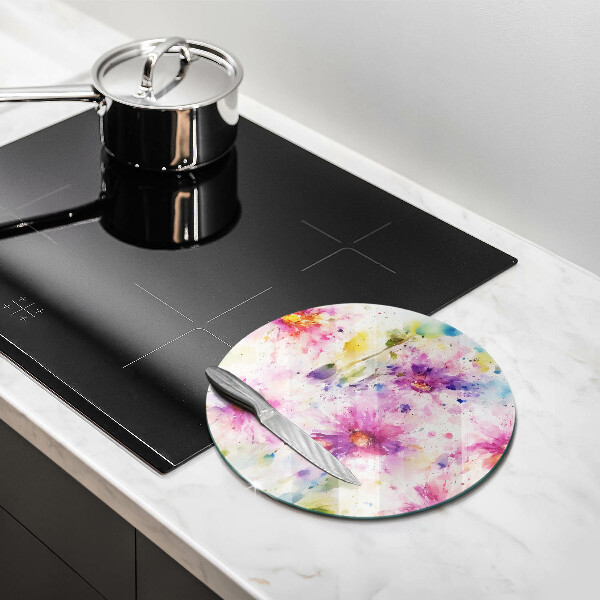Chopping board Painted flowers