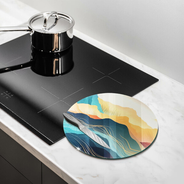 Chopping board Abstract mountain landscape