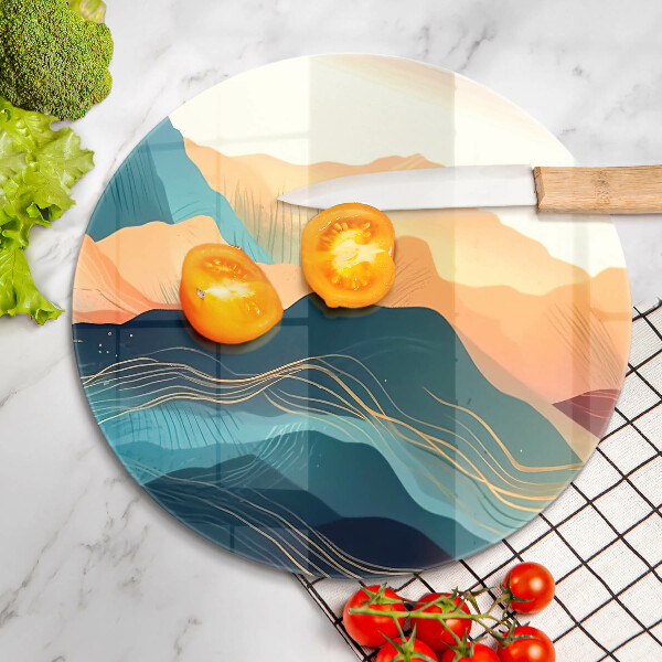 Chopping board Abstract mountain landscape