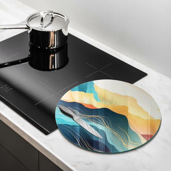 Chopping board Abstract mountain landscape