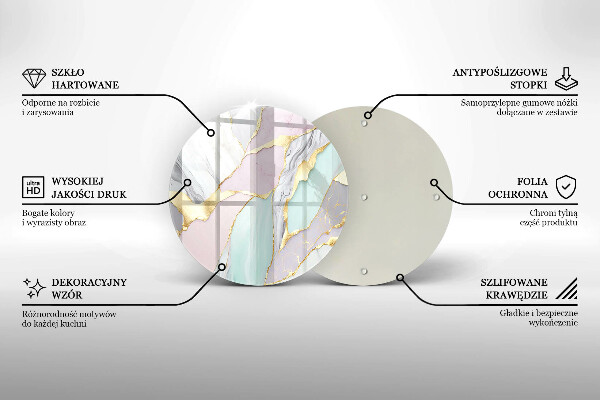 Chopping board Pastel marble