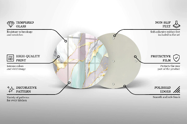 Chopping board Pastel marble