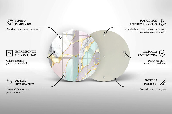 Chopping board Pastel marble