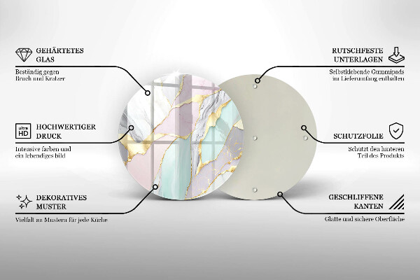 Chopping board Pastel marble