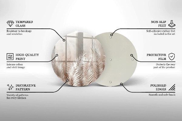 Chopping board Boho leaf vegetation