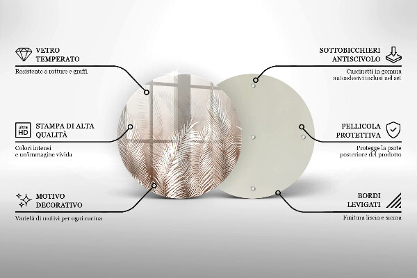 Chopping board Boho leaf vegetation