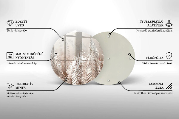 Chopping board Boho leaf vegetation