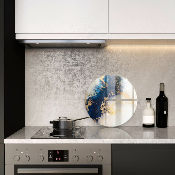 Chopping board Abstraction with blue