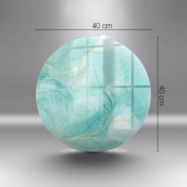 Chopping board Blue-gold abstraction