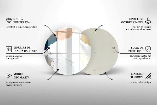 Chopping board glass Abstract spots