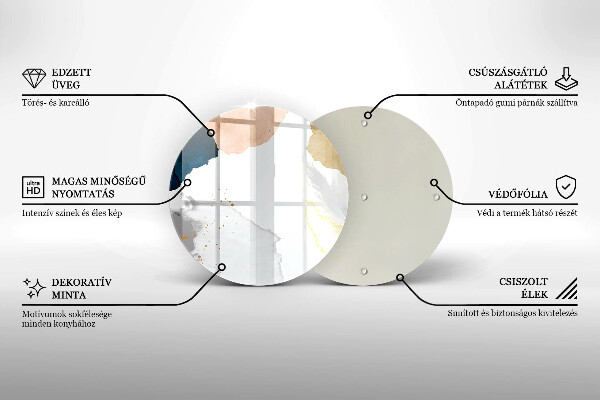 Chopping board glass Abstract spots