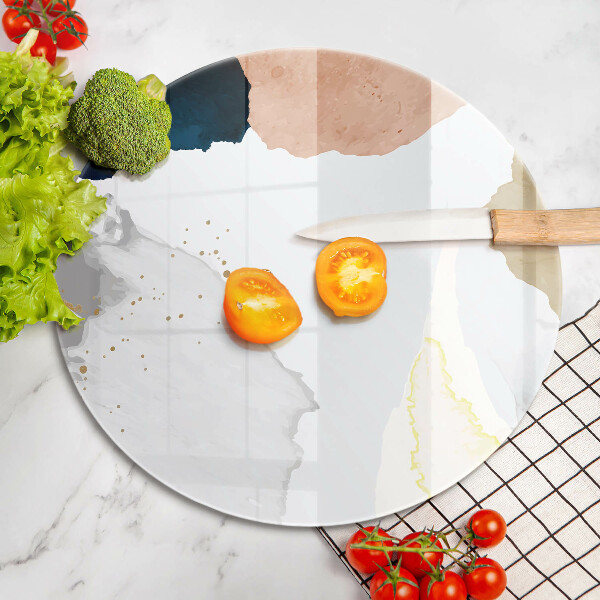 Chopping board glass Abstract spots