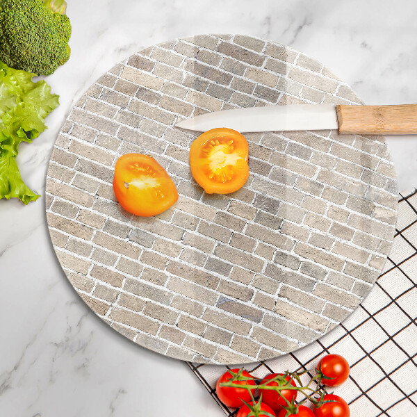 Glass cutting board Wall bright bricks