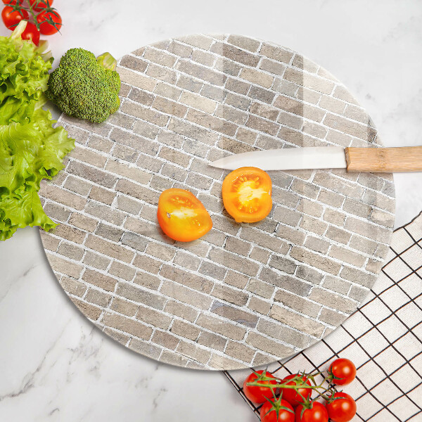 Glass cutting board Wall bright bricks