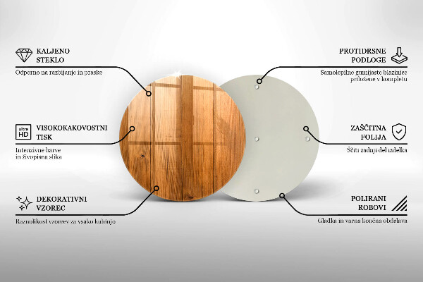 Chopping board glass Wooden planks