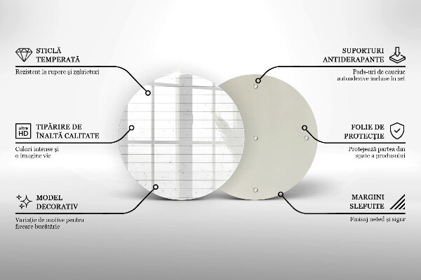 Chopping board glass Modern bright boards