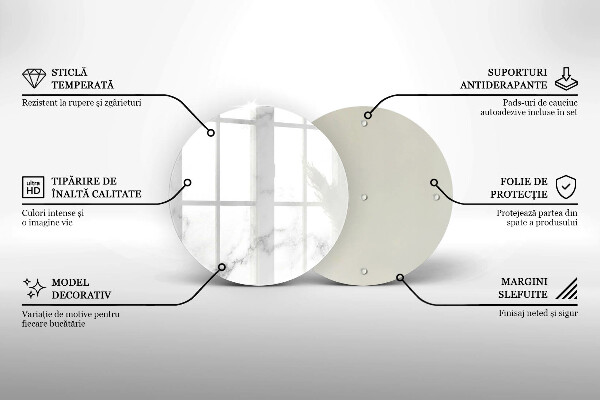 Chopping board glass Modern marble