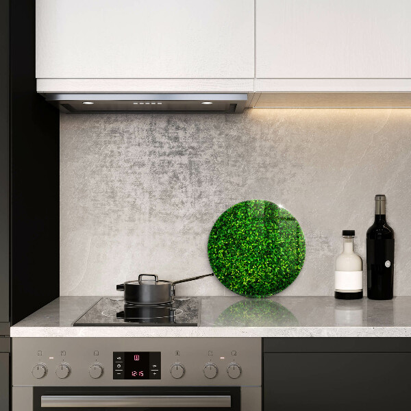 Chopping board glass Plant small leaves