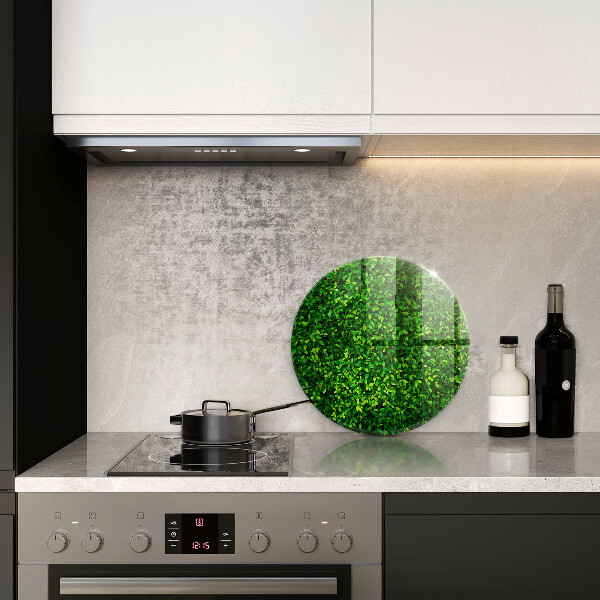 Chopping board glass Plant small leaves