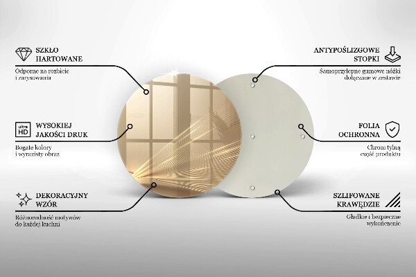 Chopping board glass Modern abstraction
