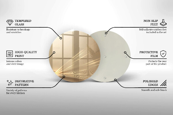 Chopping board glass Modern abstraction