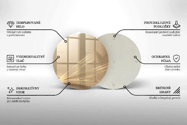 Chopping board glass Modern abstraction